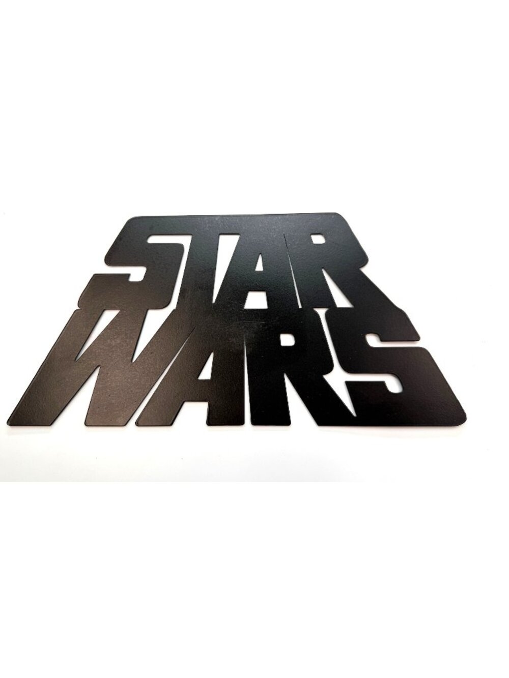 Black metal STAR WARS plaque, geek gift, star wars fan, movie room
